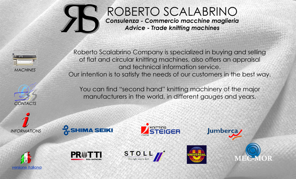 Ditta Roberto Scalabrino commercio macchine maglieria usate - trade second hand knitting machines